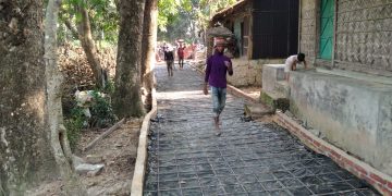 চলমান উন্নয়ন কাজ।